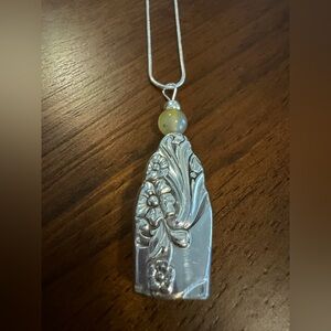 Yellow Agate Fairy Bell Necklace